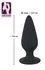 Black Velvets Intimate Plug S 40g Silicone, Tapered Shape, Black
