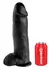 King Cock Model 12'' Black - Anatomical System with Suction Base