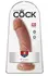 Pipedream King Cock 8 Inch Intimate Model Tan PVC 21.5 cm