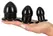 You2Toys Anal Trainer Plug Set Black TPR, 3 Sizes, Easy-Insert Design