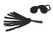 Bad Kitty Adjustable Intimate Swing with Flogger & Blindfold Set, Black
