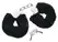You2Toys Metal Handcuffs Black with Soft Removable Plush Cover