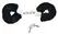 You2Toys Metal Handcuffs Black with Soft Removable Plush Cover