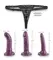 Bad Kitty Adjustable Strap-On Set Purple, 3 Interchangeable Attachments