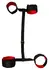 You2Toys Soft Adjustable Handcuffs & Ankle Cuffs Set with Strap, Black