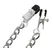 Bad Kitty Adjustable Chain System with Metal Clamps 43.5 cm Silver