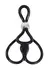 You2Toys Adjustable Triple Ring System Black Silicone 13cm
