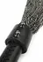 Genuine Leather Chain Whip - Sturdy Handle & Metal Chain Tails, Black