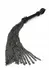 Genuine Leather Chain Whip - Sturdy Handle & Metal Chain Tails, Black