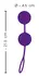 Sweet Smile XXL Weighted Silicone Duo Balls, 21.5 cm, Purple