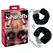 You2Toys Adjustable Furry Handcuffs with Removable Plush 44cm Chain Black