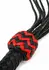 Genuine Leather Roses Whip - Elegant Red Rose Design, Braided Handle