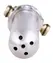 Total Splash Aluminium Intimate Cleansing System 15.5 cm Silver