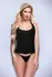 Baci Bustier Black S - Elegant Lace-Up Corset with Decorative Edges