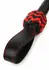 Ouch! Cat-o-Nine Tails Leather Whip with Studded Tails Black/Red