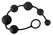 Black Velvets Silicone Intimate Bead Chain 40cm Black Flexible Design