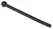 Mystim Black Silicone Urethral Dilator Hollow Flexible 11.8cm O0.7cm