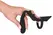 Black Velvets Silicone Intimate Ring with Plug and Perineum Bridge, Black