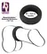 Black Velvets Silicone Performance Ring 2.6 cm - Soft Touch, Flexible
