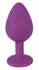 Colorful Joy Jewel Purple Anal Model with Decorative Gem 8cm