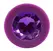 Colorful Joy Jewel Purple Anal Model with Decorative Gem 8cm