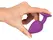 Colorful Joy Jewel Purple Anal Model with Decorative Gem 8cm