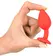 Colorful Joy Red Jewel Plug - Silicone, Decorative, 7.2 cm, Acrylic Gem