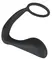 Black Velvets Duo System Silicone Ring & Plug, Black, 10cm