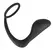 Black Velvets Duo System Silicone Ring & Plug, Black, 10cm