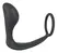 Black Velvets Duo System Silicone Ring & Plug, Black, 10cm