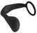 Black Velvets Duo System Silicone Ring & Plug, Black, 10cm
