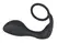 Black Velvets Duo System Silicone Ring & Plug, Black, 10cm