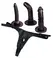 You2Toys Adjustable Strap-On System Black Set with 3 Attachments
