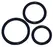 You2Toys Silicone Ring Set 3pcs Black - Adjustable Sizes for Comfort