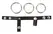 You2Toys Adjustable Black Strap System with 3 Metal Rings 21cm