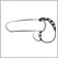 You2Toys Adjustable Black Strap System with 3 Metal Rings 21cm