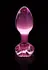 Icicles No. 48 Glass Plug with Decorative Flower Stopper, 8.9 cm