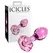 Icicles No. 48 Glass Plug with Decorative Flower Stopper, 8.9 cm