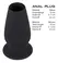 You2Toys Lust Tunnel Plug M Silicone Hollow Plug Black 10 cm