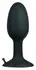 You2Toys Small Silicone Plug with Rotating Ball, Black, 8 cm