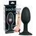 You2Toys Small Silicone Plug with Rotating Ball, Black, 8 cm