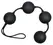 Velvet Black Training Balls 4pcs - Soft Touch, 108g, 3.5cm