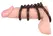 Bad Kitty Set of 4 Connected Intimate Rings Smoky Black TPE 6.5cm