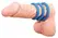 Lust 3 Silicone Intimate Rings Blue Set - 3 Sizes