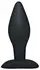 Black Velvets Silicone Large Anal Plug 12 cm Smooth Surface Black