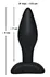 Black Velvets Small Plug Silicone 9cm Compact Anatomical Model Black