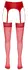Cottelli Collection Red 20 Denier Stockings Wide Lace Top - Size Universal