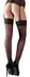 Cottelli Collection Stockings Black Wide Lace Top, Size Universal