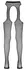 Cottelli Collection Black Suspender-Style Tights S/M Polyamide Net