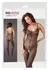 Cottelli Collection Black Fence Net Catsuit XL/XXL with Open Crotch